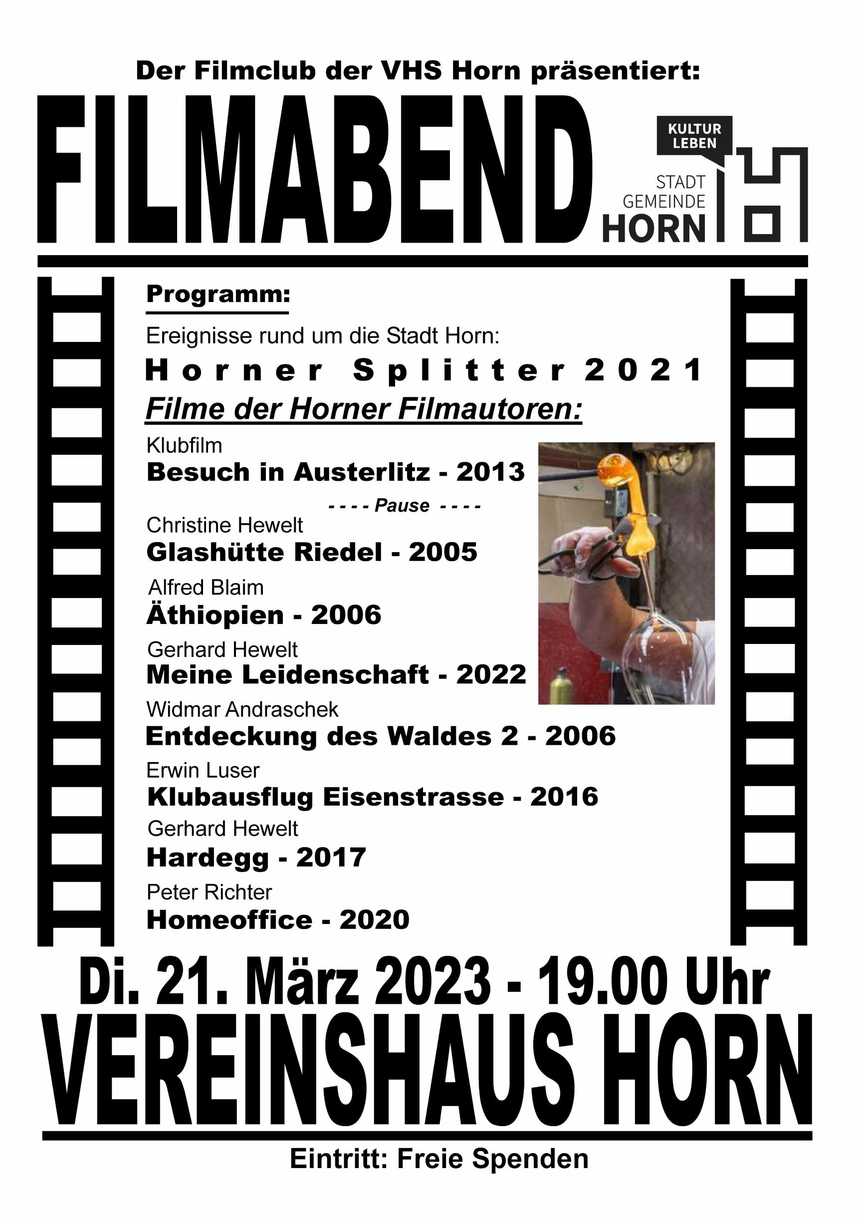 Filmabend des Filmklub Horn